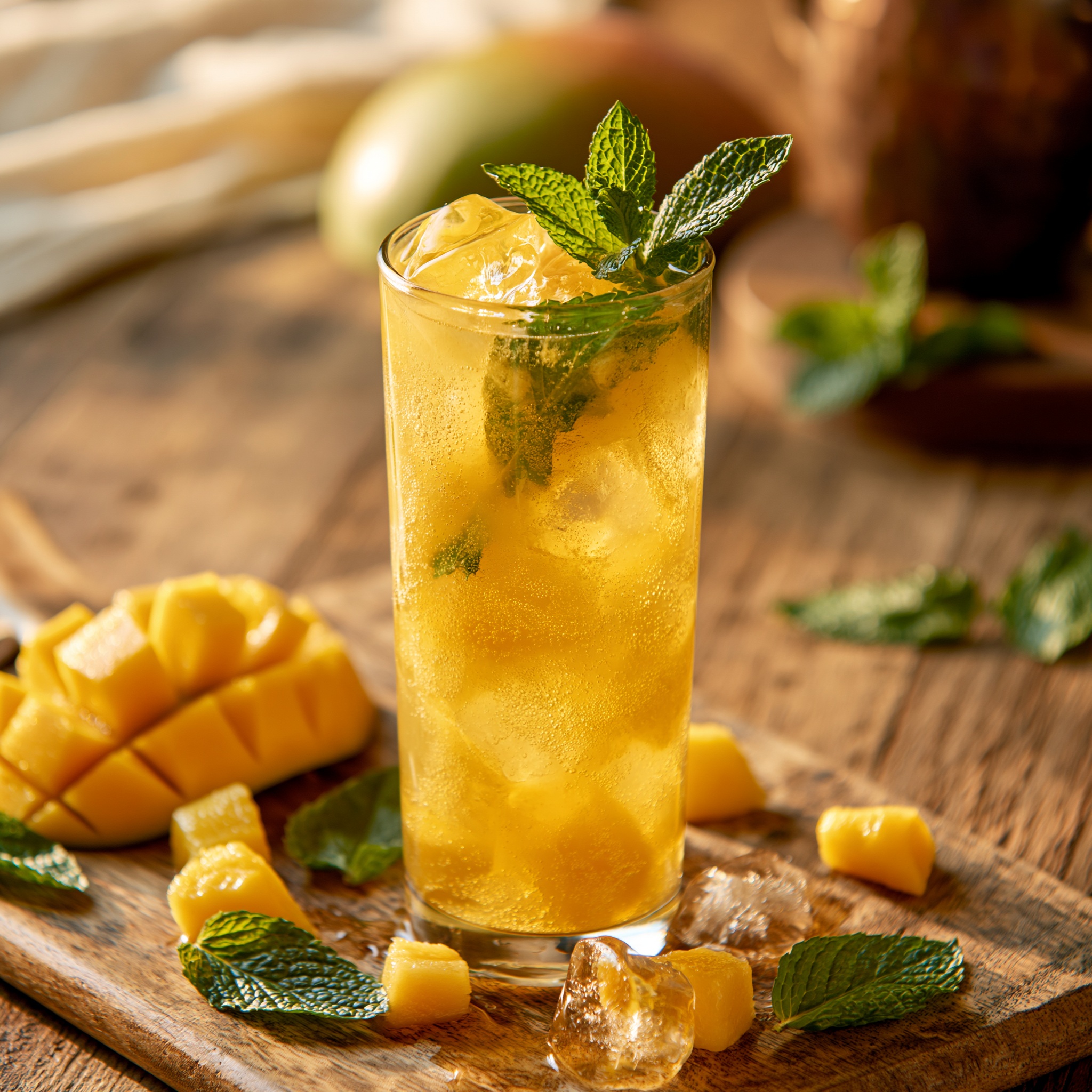 Ava’s Peachy Mango 🍑🥭 Iced Tea at Awakening in Inglewood