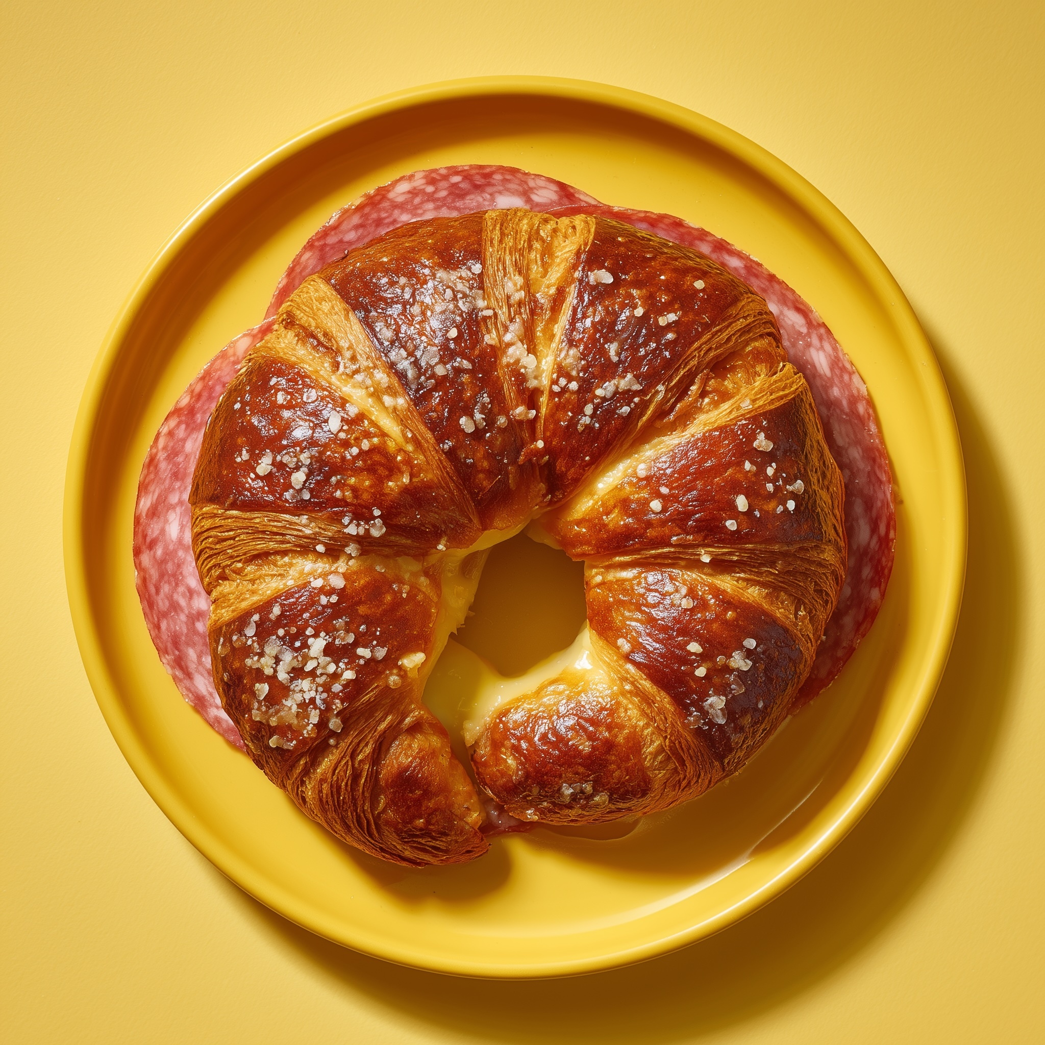 Salami Havarti 🧀 Pretzel Melt