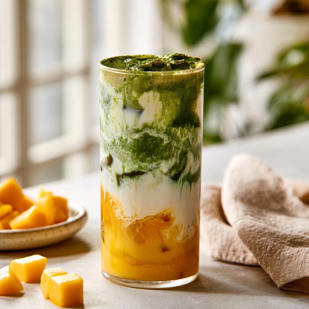 Real Mango ๐ฅญ Matcha Latte