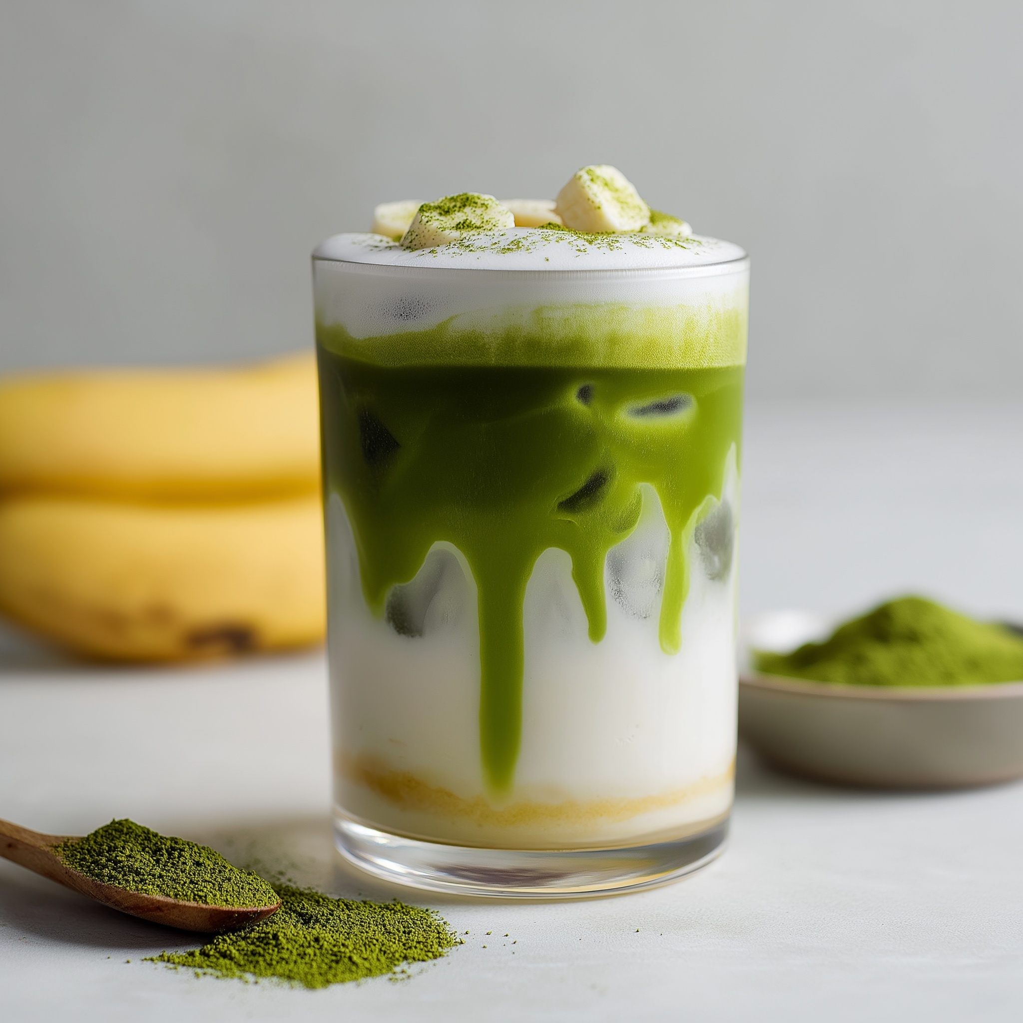 Double Banana 🍌🍌 Matcha Latte by Liz💤