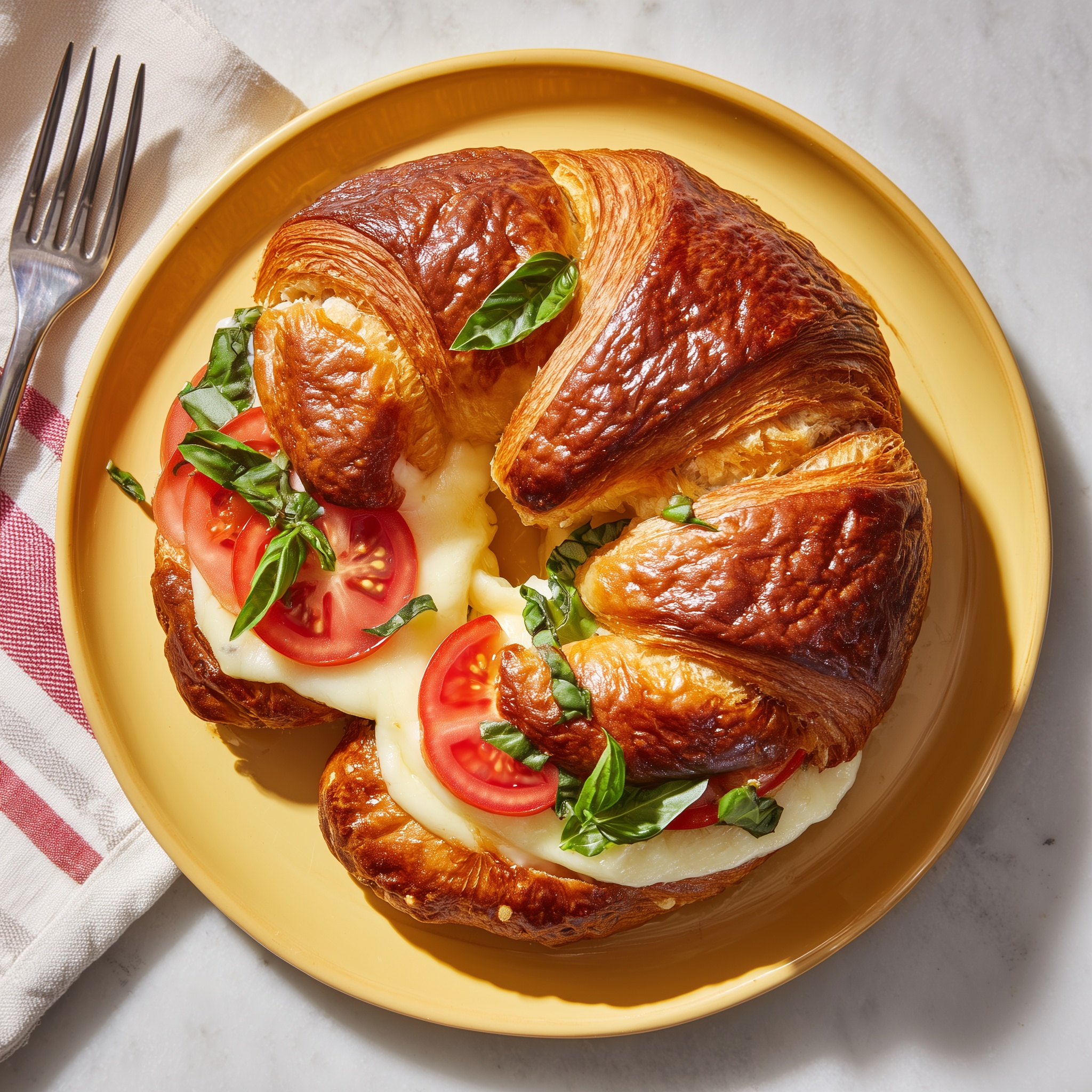 Havarti 🧀 Tomato 🍅 Pretzel Melt