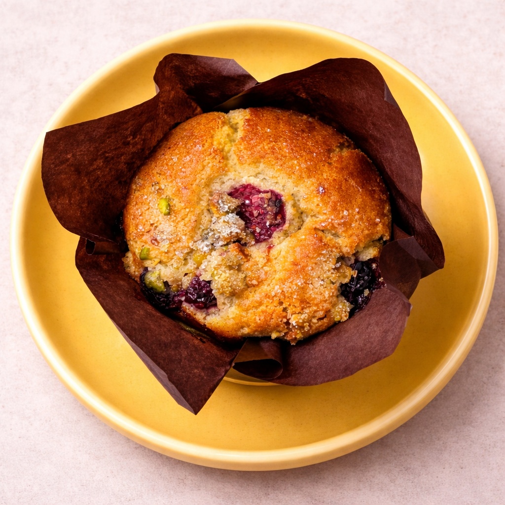 Berry 🍓 Pistachio Muffin, Gluten Free