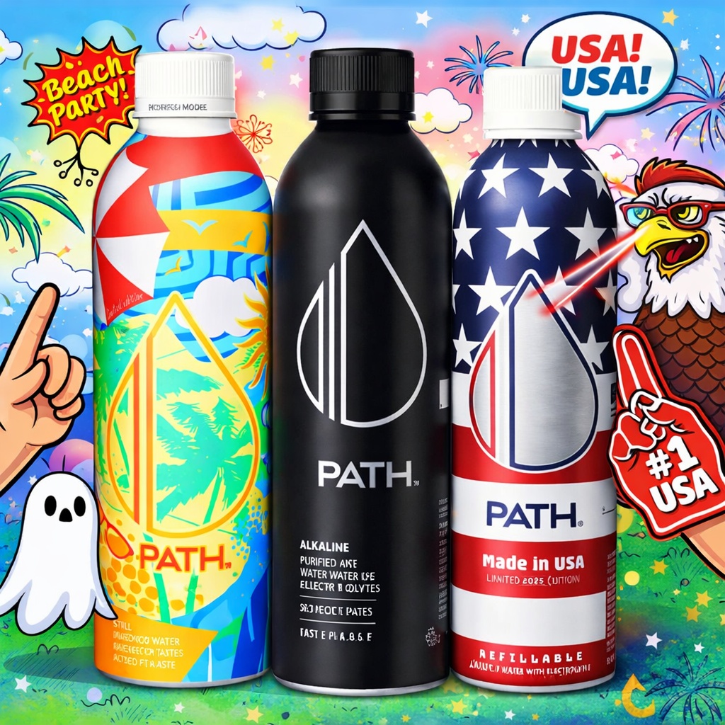 PATH Limited Edition Refillable Aluminum Water Bottle at Awakening in Inglewood