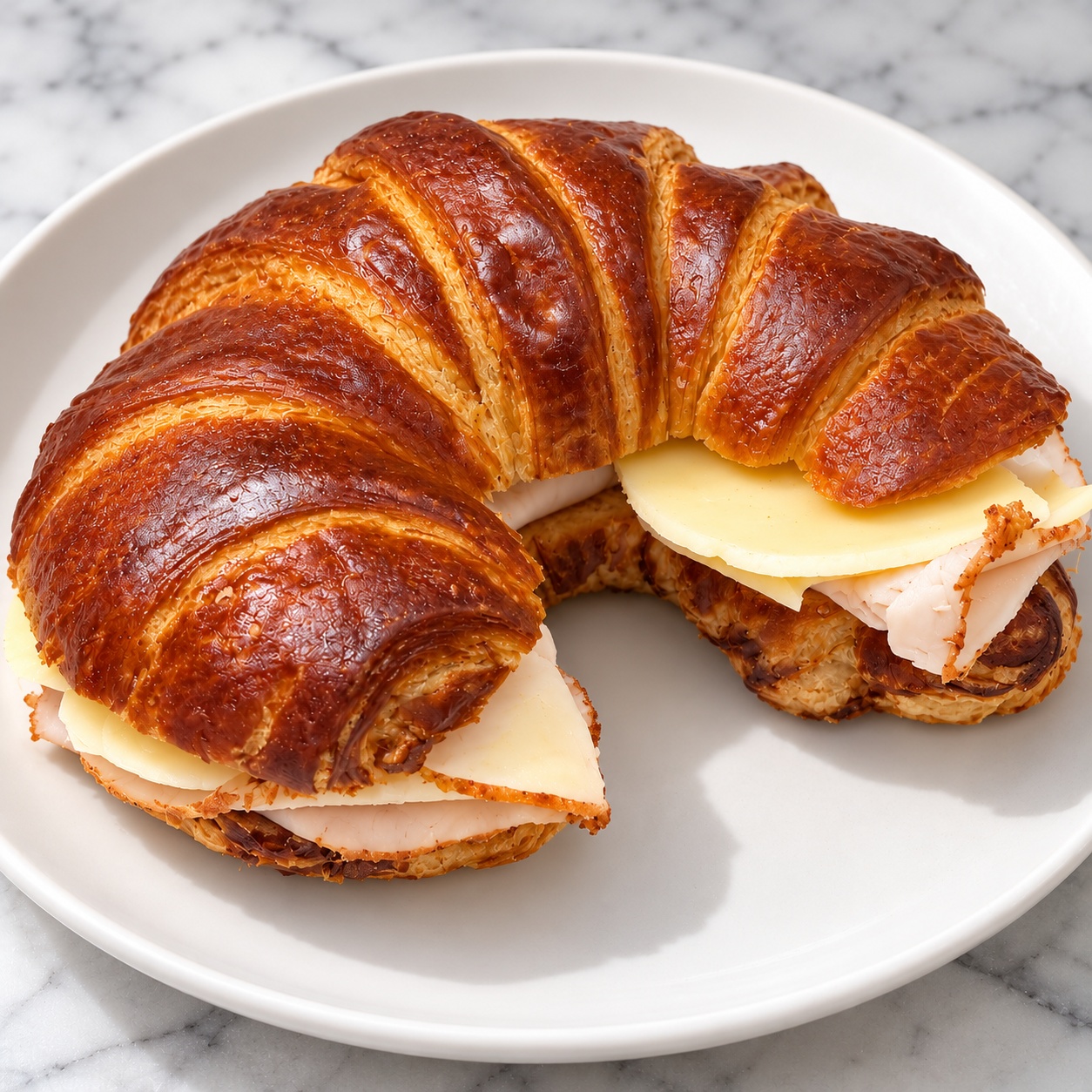 Turkey 🦃 Havarti Pretzel Croissant 🥐 at Awakening in Inglewood