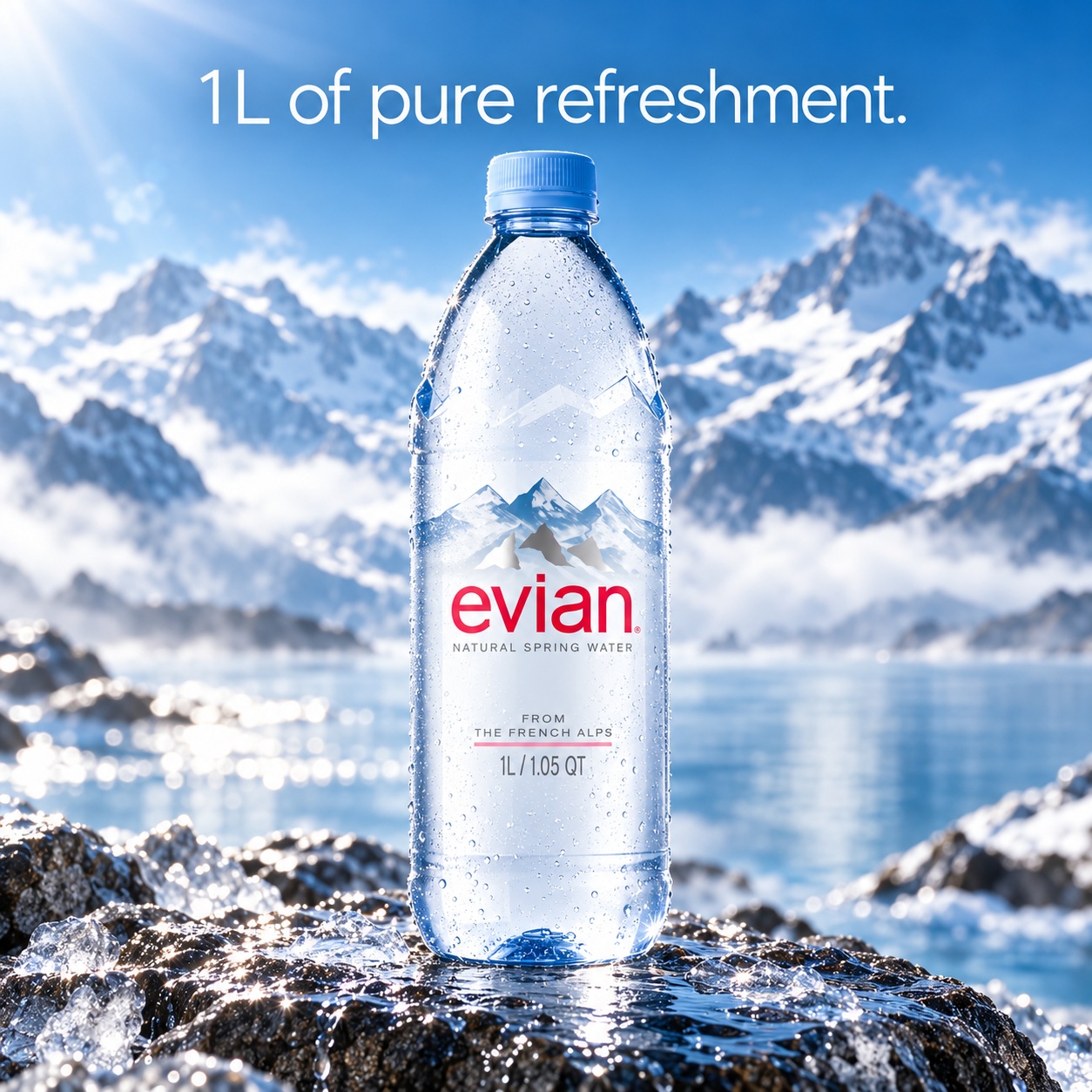Evian Natural Spring Water at Awakening in Inglewood