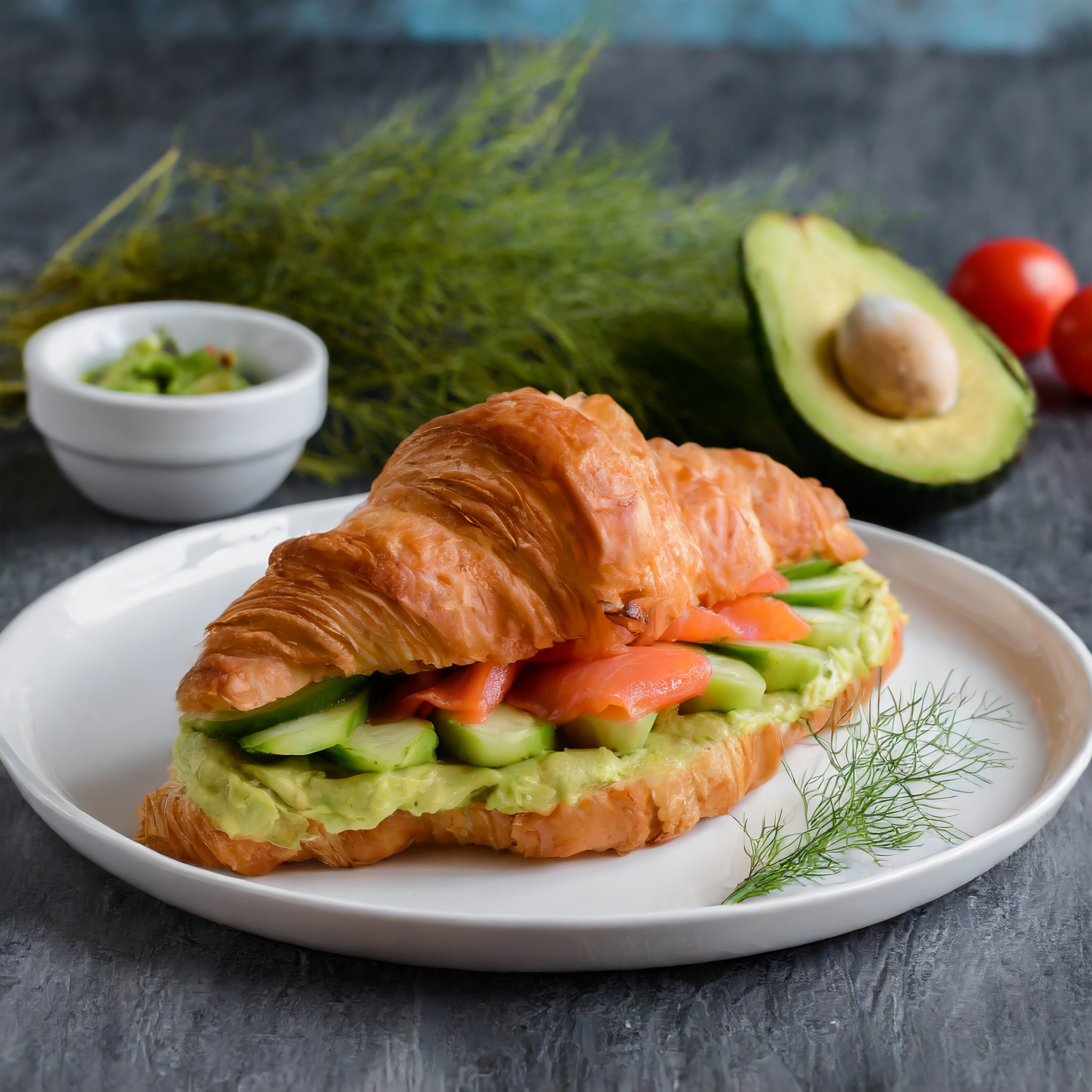 Naughty Avocado 🥑 Salmon 🐟 Croissant 🥐 at Awakening in Inglewood