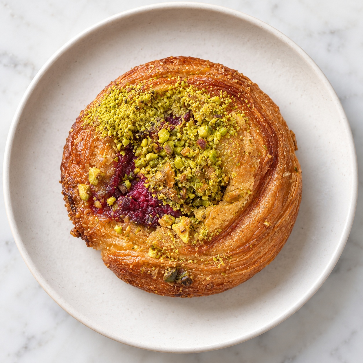 Pistachio Kouign-Amann at Awakening in Inglewood