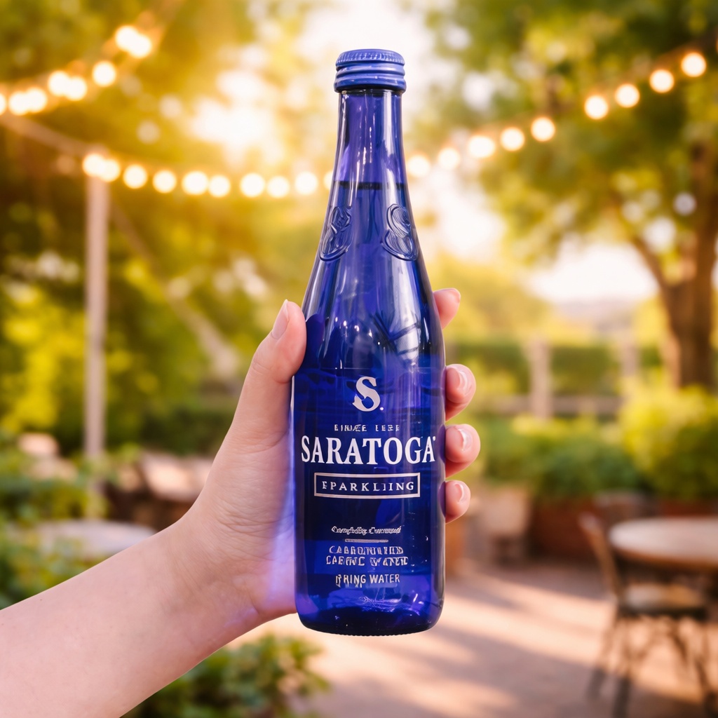 Saratoga Sparkling Spring Water at Awakening in Inglewood