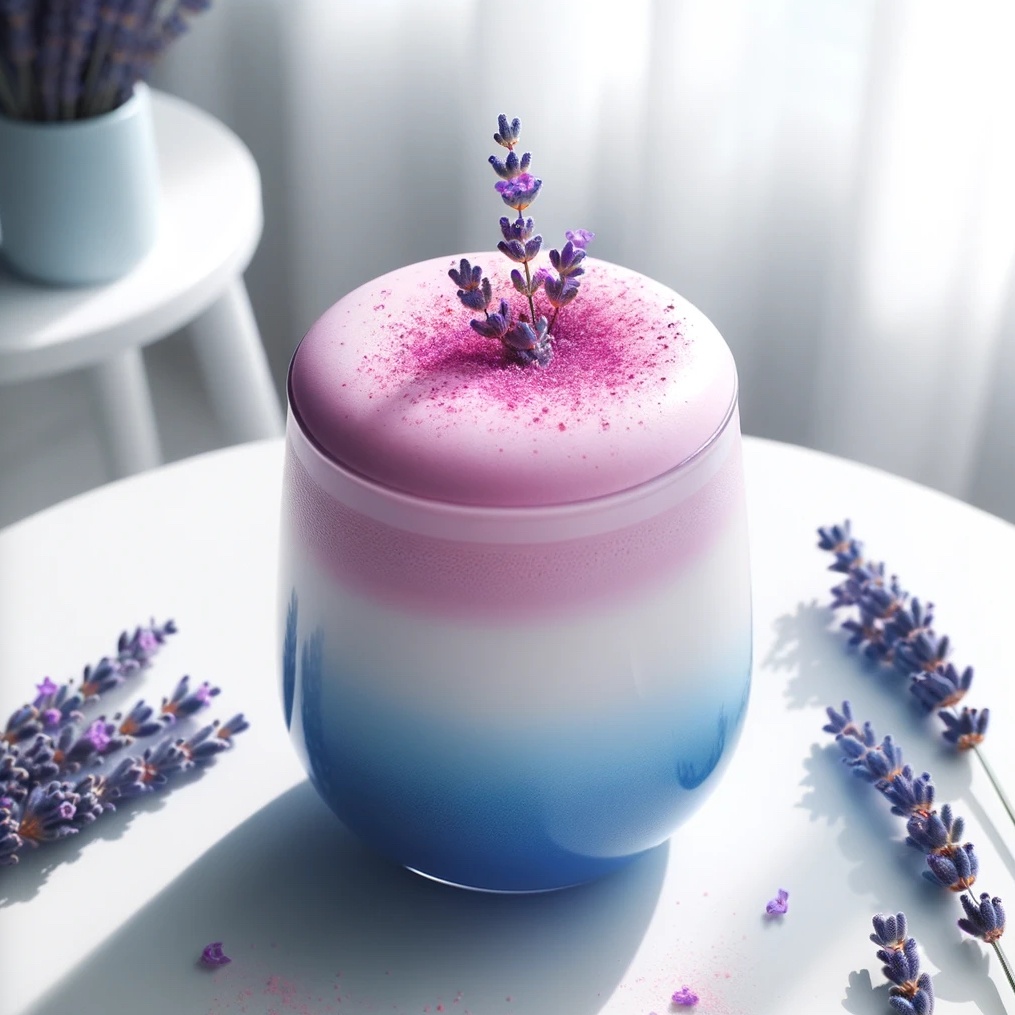 Hibiscus Cloud Lavender Haze Latte