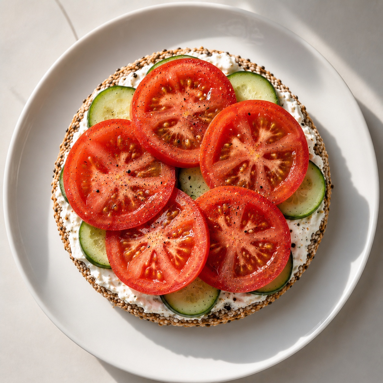 Veggie 🍅🥒 Bagel 🥯