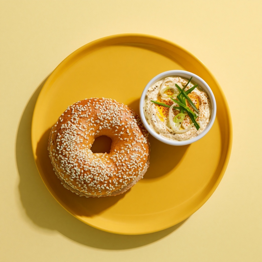 Bagel 🥯 + Hot Honey 🍯🌶️ Schmear, from the 🆕 Bagels 🥯 + Schmears 🤤 menu at Awakening in Inglewood