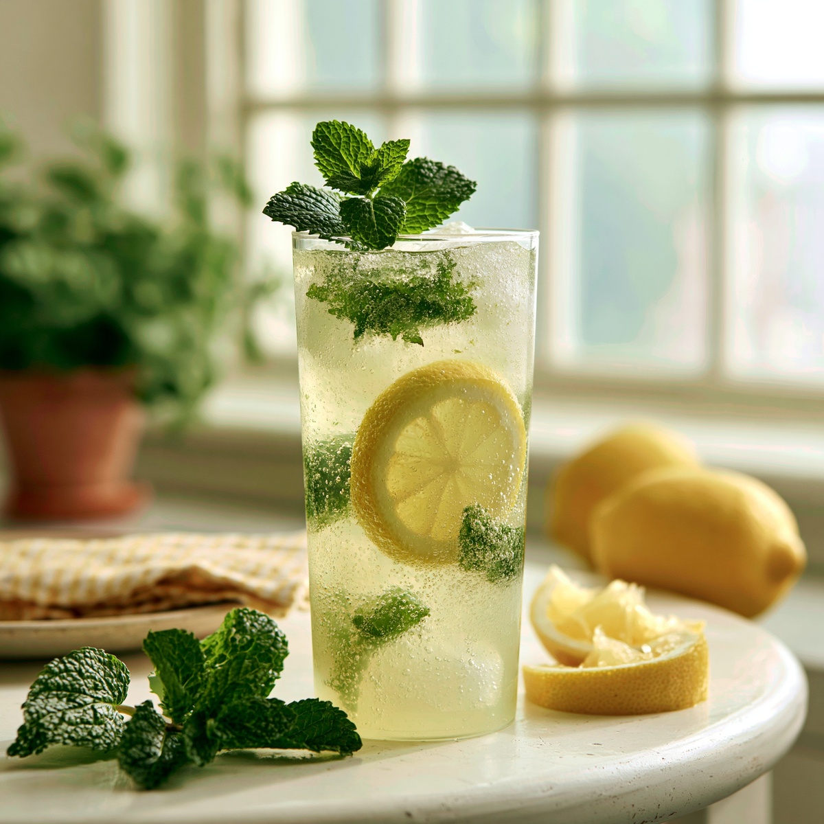 Lali's Sparkling ✨ Mint ☘️ Mojito 🍋‍🟩, from the ✨🧊 Iced Tea & Lemonade 🍋✨ menu at Awakening in Inglewood