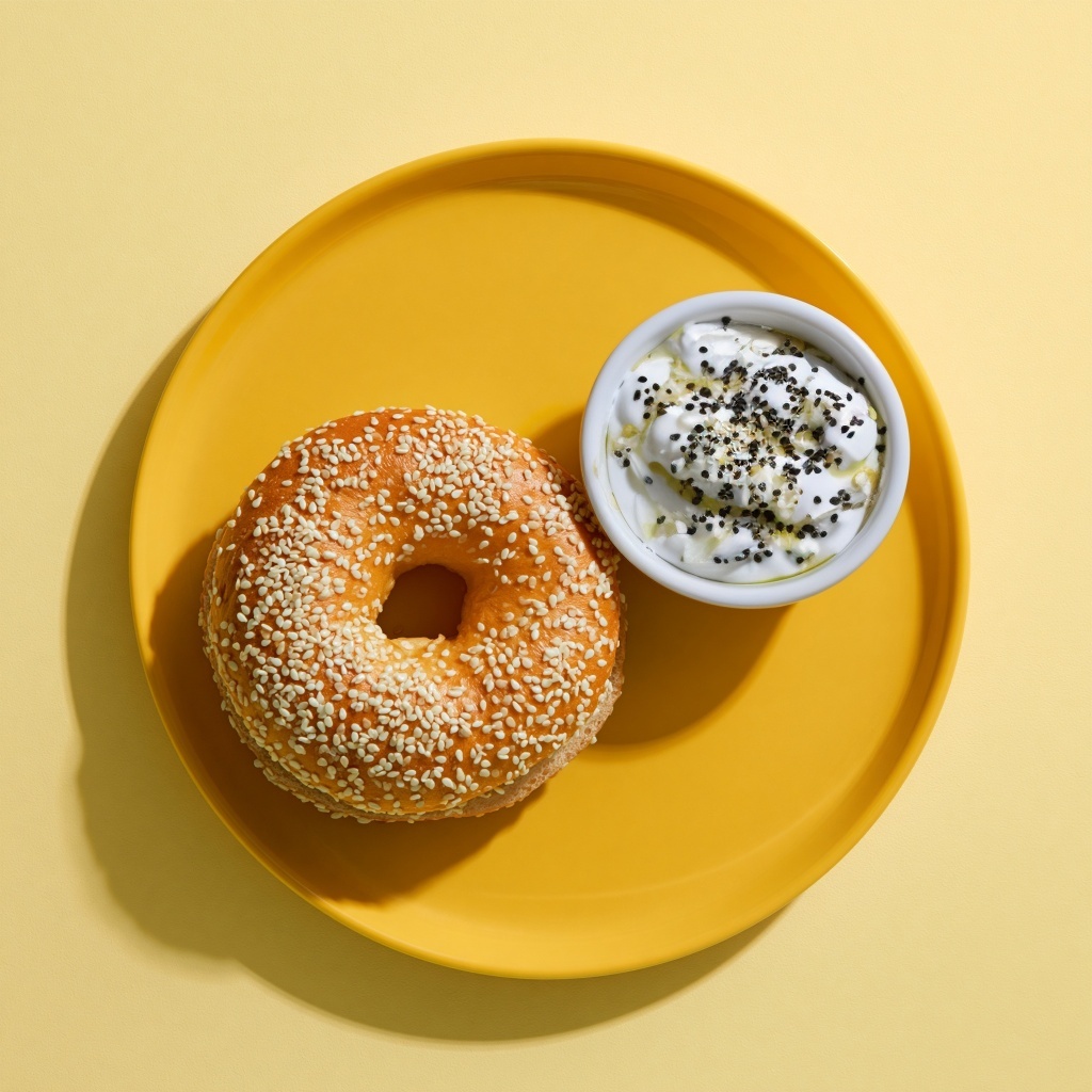 Bagel 🥯 + Everything 🙌 Schmear, from the 🆕 Bagels 🥯 + Schmears 🤤 menu at Awakening in Inglewood