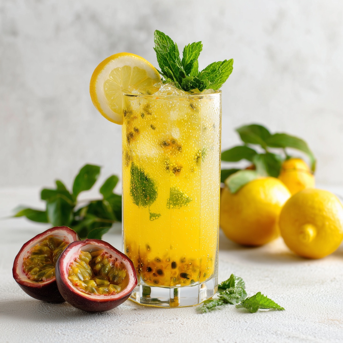Passion Fruit 🍋 Sparking Lemonade 🍹, from the ✨🧊 Iced Tea & Lemonade 🍋✨ menu at Awakening in Inglewood