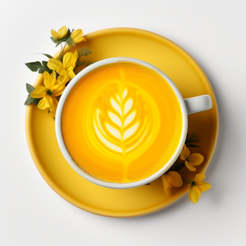 Hot Turmeric Latte, from the Hot Drinks ♨️ menu at Awakening in Inglewood