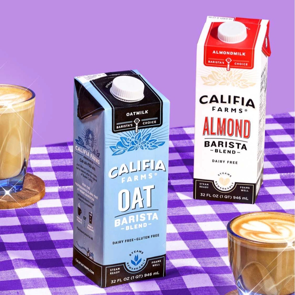 Califia Farms Almond or Oat Milk, from the Goods & Merch menu at Awakening in Inglewood