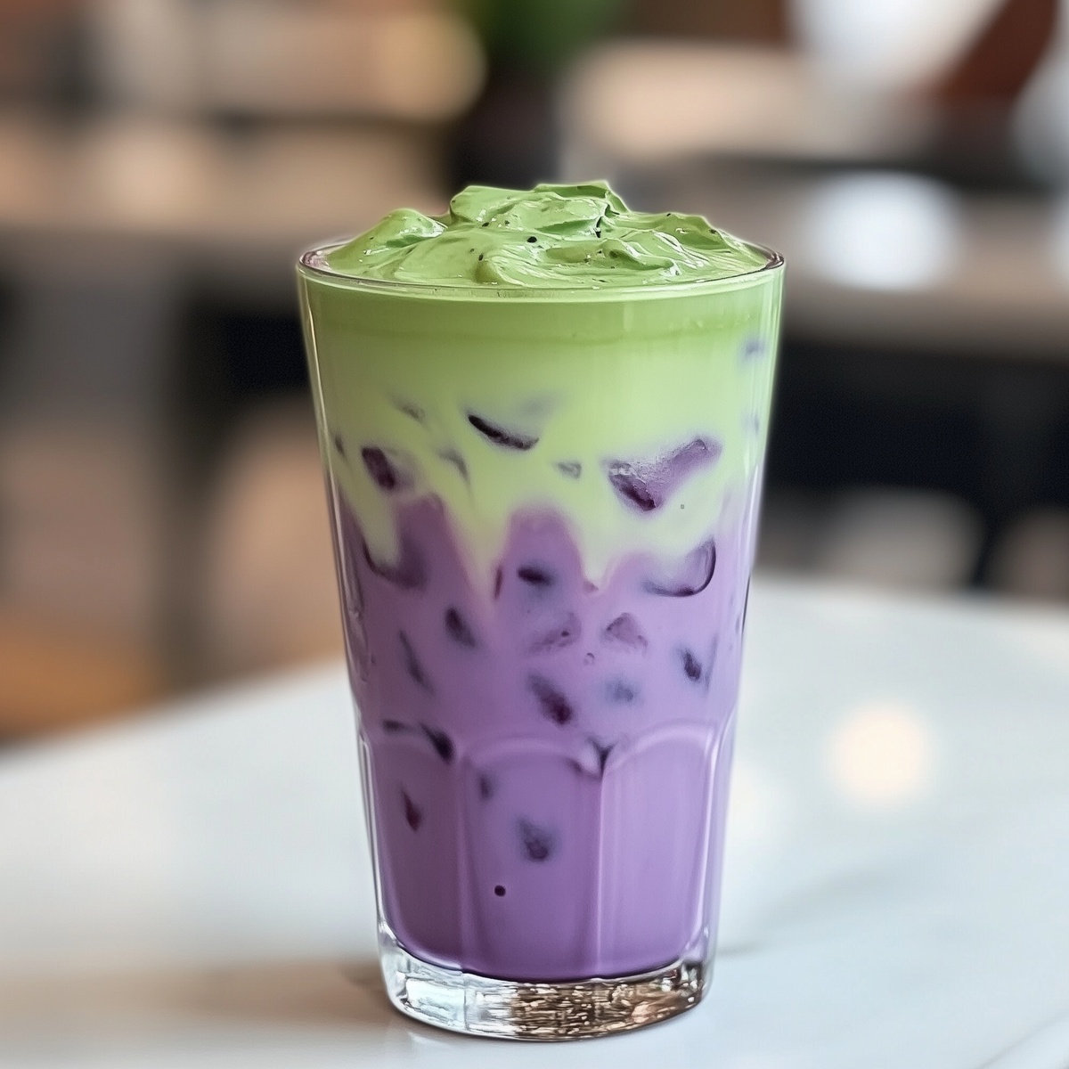 Iced Lavender Matcha 🍵 Cloud ☁️, from the Matcha 🍵 menu at Awakening in Inglewood