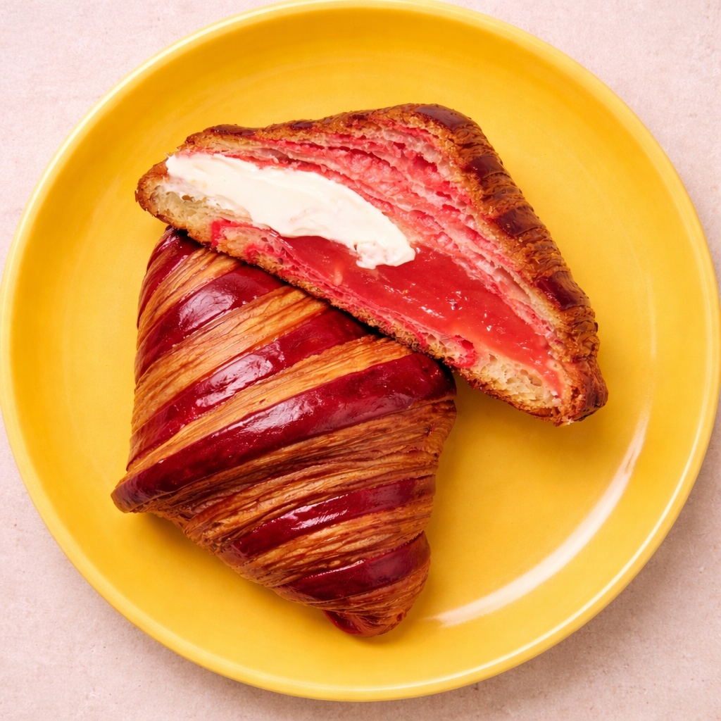Guava Cream Cheese Croissant 🥐, from the Sweet Pastries 🧁 menu at Awakening in Inglewood
